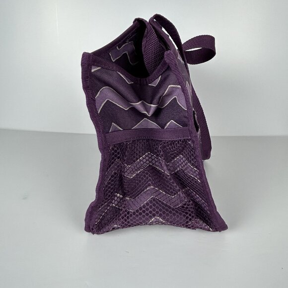 ThirtyOne Organizing Utility Keep it Tote Shoulder Bag Purple Chevron Caddy‎ - Picture 4 of 13